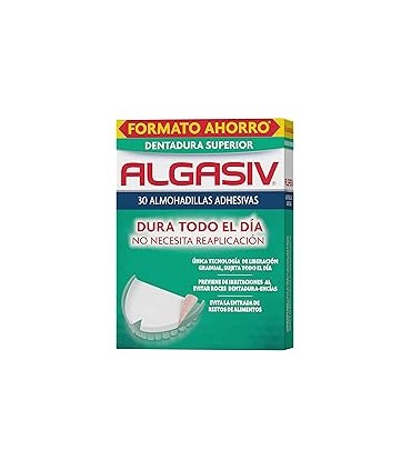 Algasiv Almohadillas Adhesivas Prótesis Dental Superior 30uds