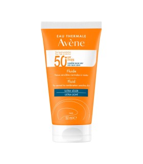 Avène Solar Pieles Sensibles Fluido toque seco SPF50+ 50ml