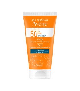 Avène Solar Pieles Sensibles Fluido toque seco SPF50+ 50ml