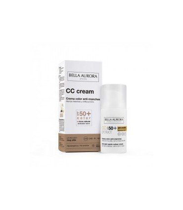 Bella Aurora Crema Solar Con Color Spf50 Piel Sensible