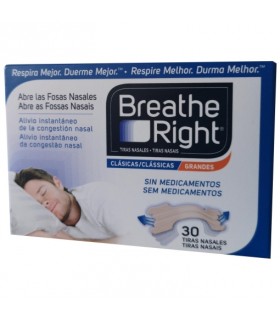 Breathe Right® Tiras Nasales Grandes 30uds