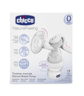 Chicco® sacaleches Natural Feeling Manual 0m+ con tetina de silicona 1ud
