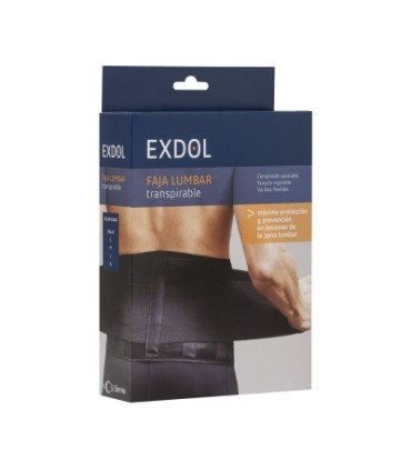 Exdol Faja Lumbar Elástica Transpirable negro T-XL 1ud
